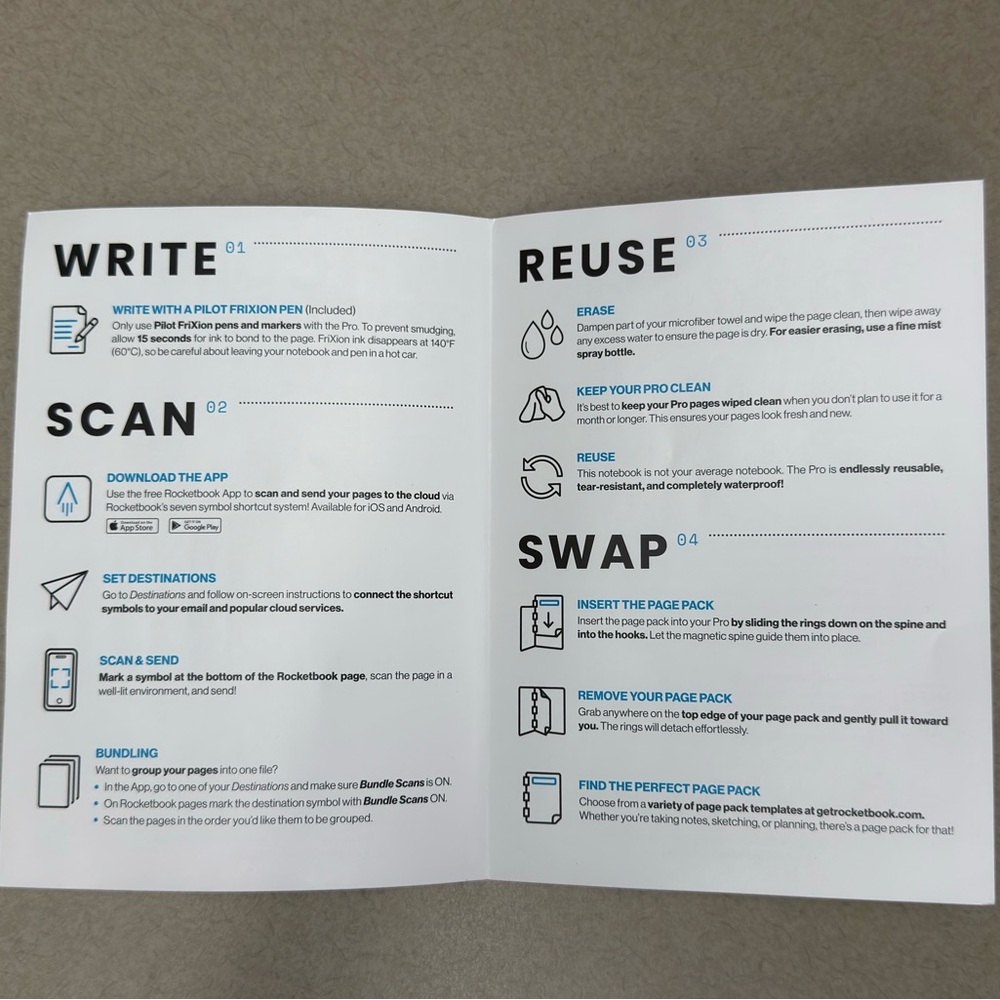 Rocketbook Pro Reusable Notebook - Picture 4 of 7